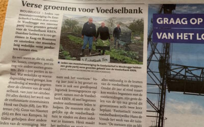 Voedselbanktuin in de krant